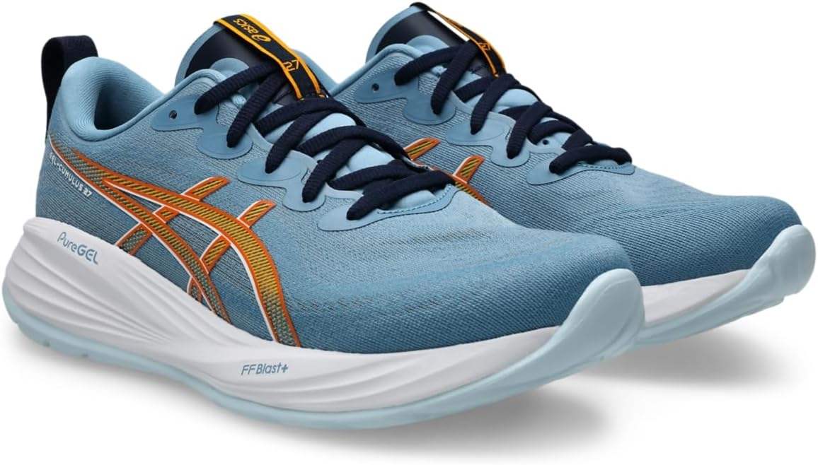 Мужские кроссовки для бега ASICS Gel-Cumulus 27, белый/синий — фото 2