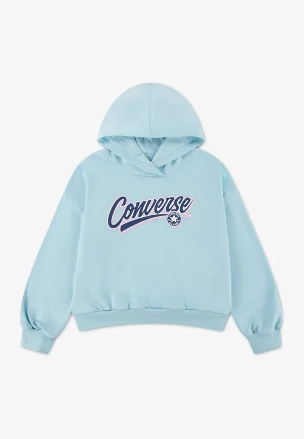 Свободная толстовка с графическим принтом Converse, Light Blue — фото 4
