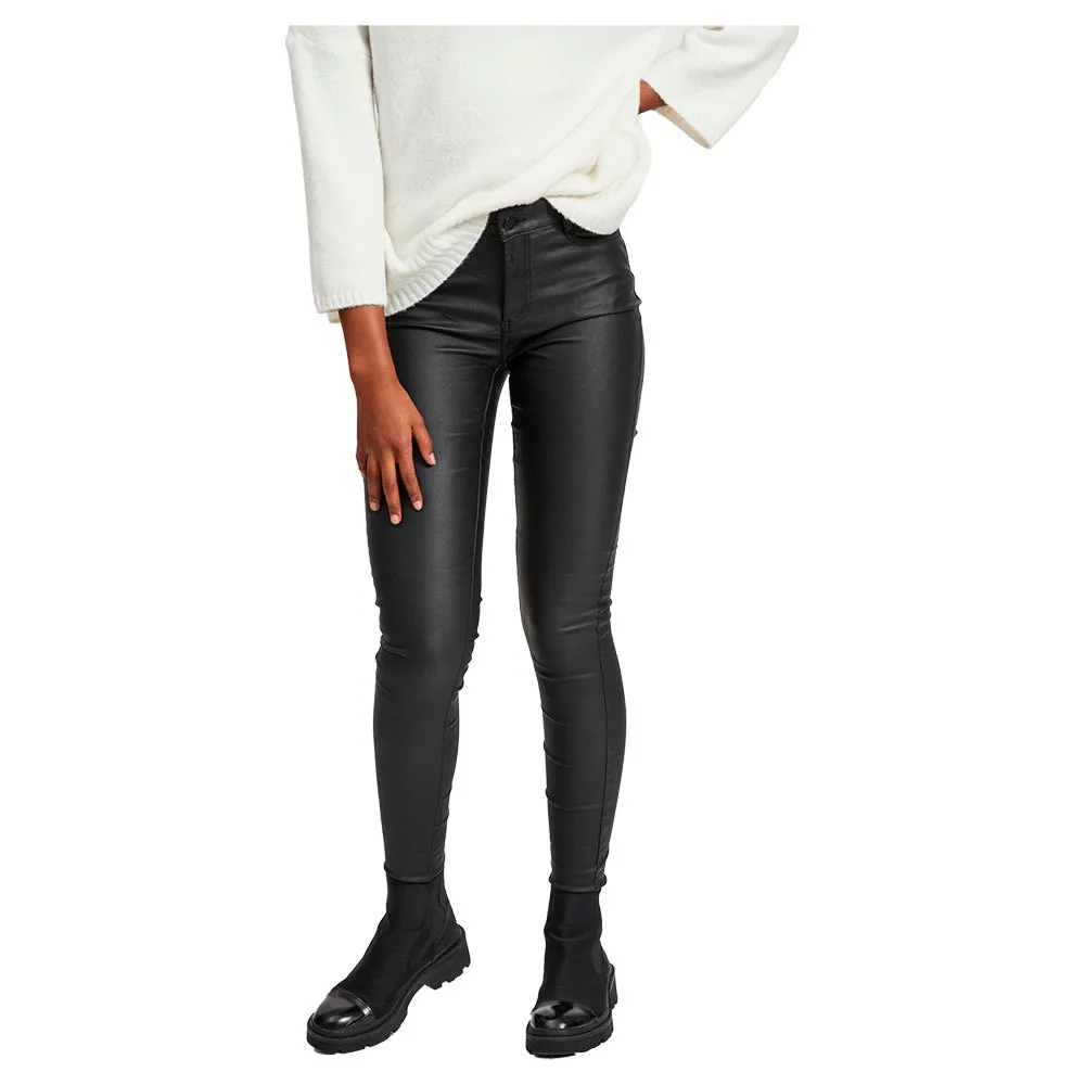 

Брюки Vila Commit Coated Skinny New, черный