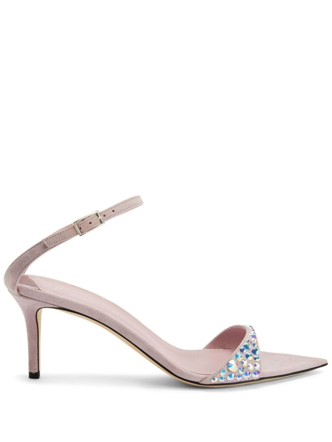 

Giuseppe Zanotti босоножки Intriigo Queen 70 с кристаллами, розовый