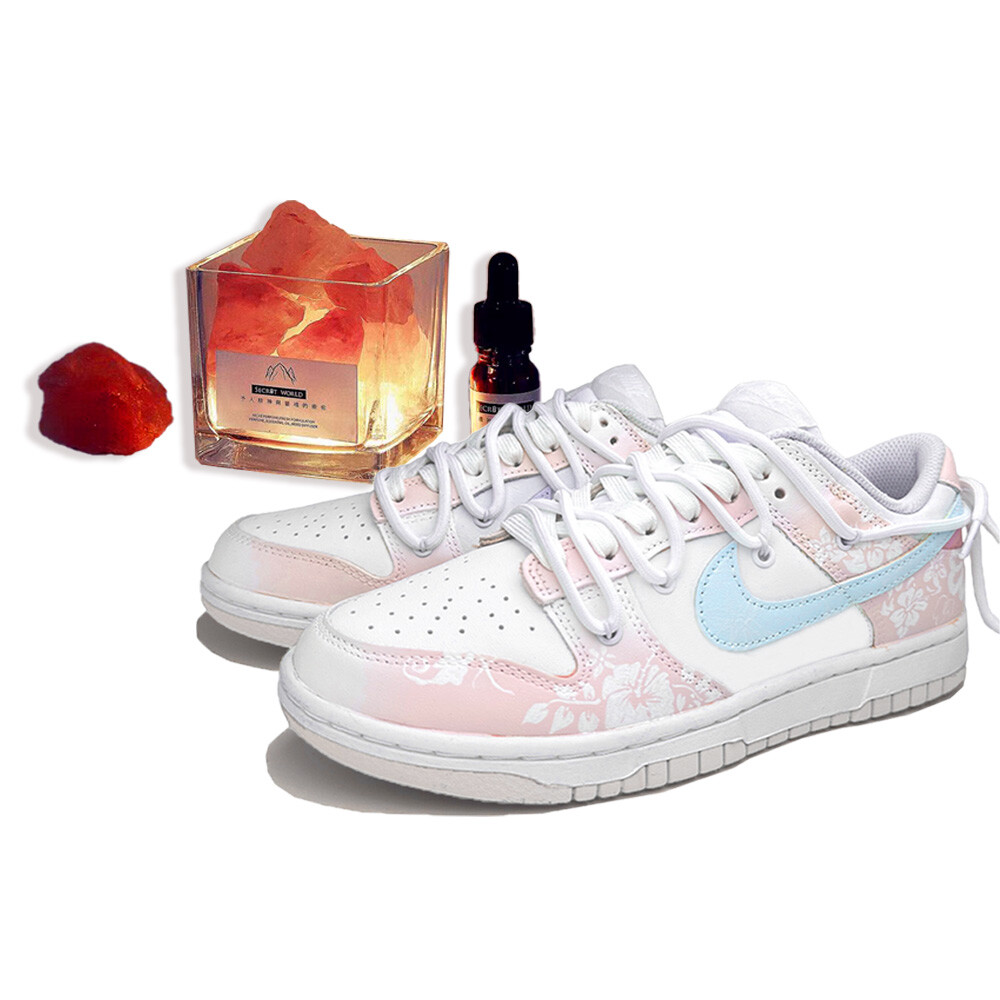 

Кроссовки Nike Dunk Skateboarding Shoes Women's Low-top Pink/white/blue, розовый