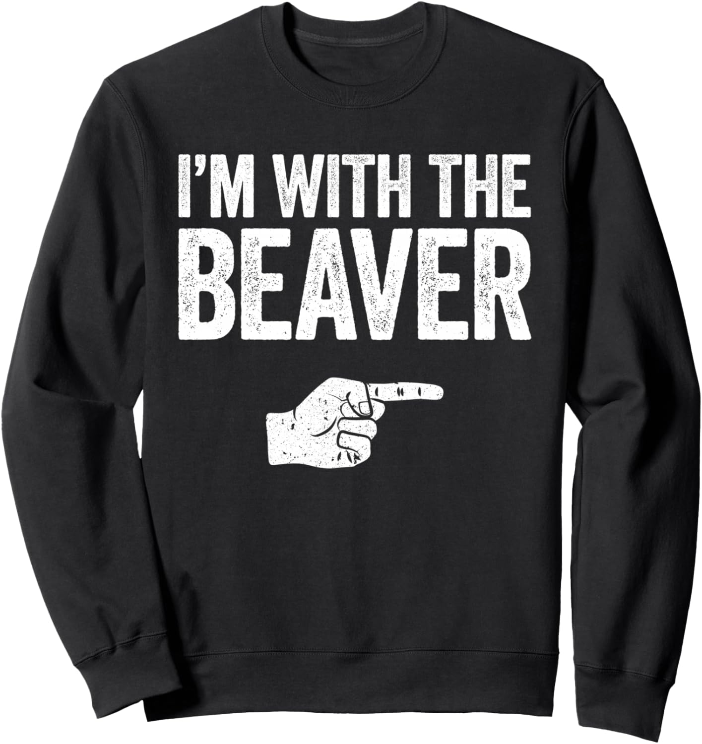 

Толстовка «Я с бобром» для взрослых и детей, толстовка в тон костюму бобра Im With The Beaver Shirts, черный