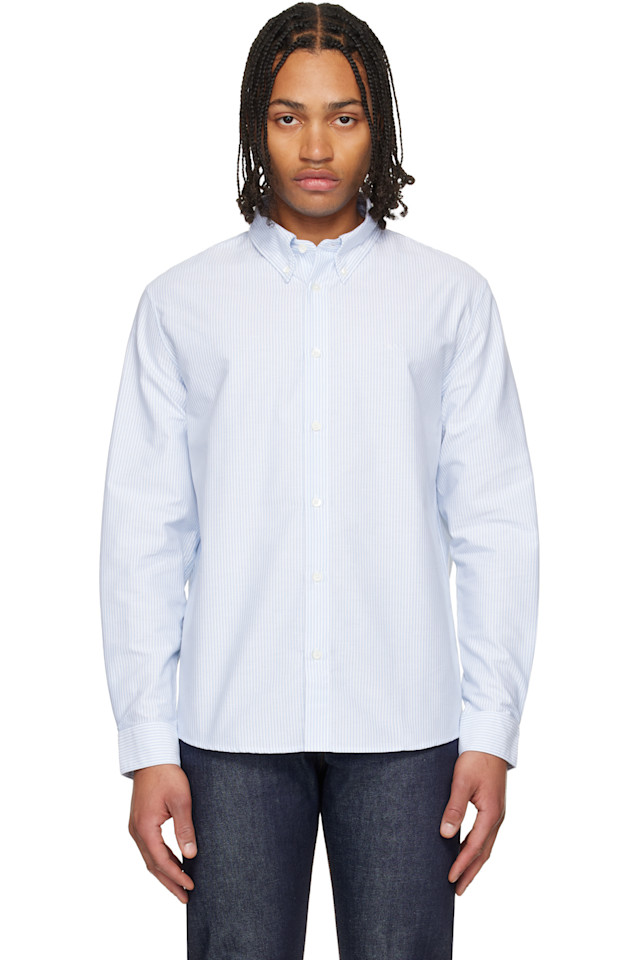 

Рубашка Грега A.P.C., синий