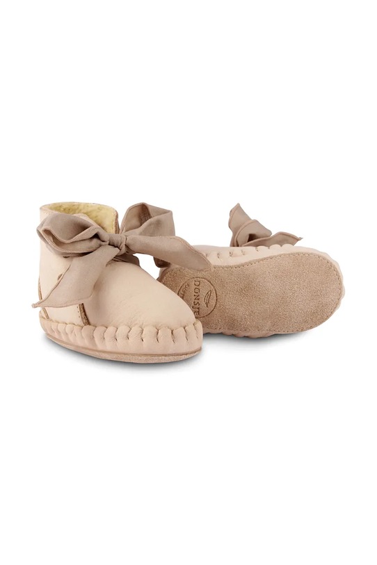 

Кожаные ботиночки для малышей Pina Organza Booties Donsje, розовый