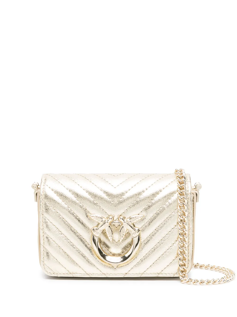 

Мини-сумка Micro Love Bag Click PINKO, золотой