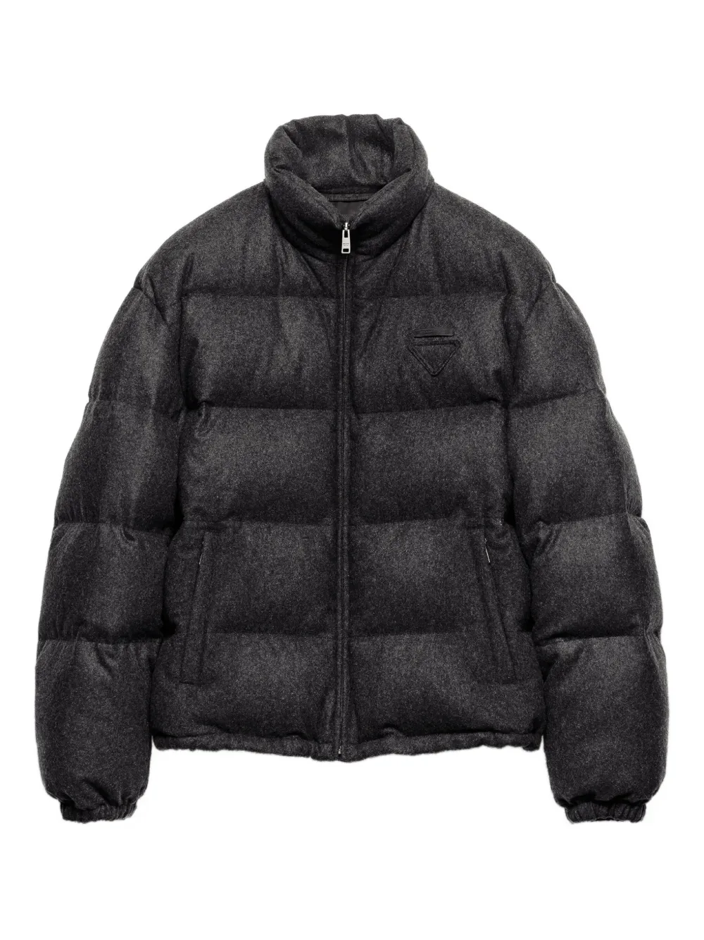 

Кашемировый пуховик Prada, серый