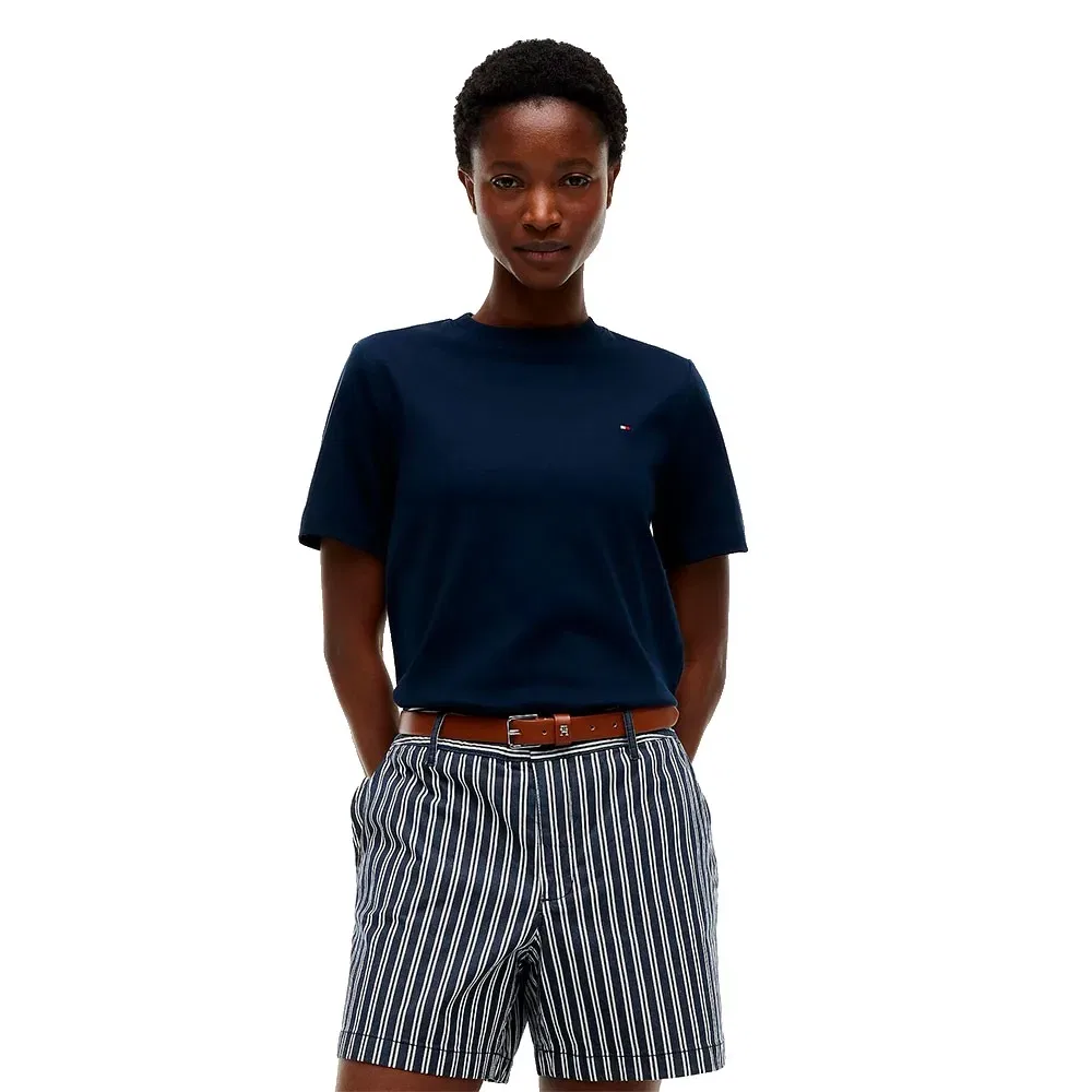 Женская футболка с коротким рукавом Interlock Boxy Fit Tommy hilfiger, Blue