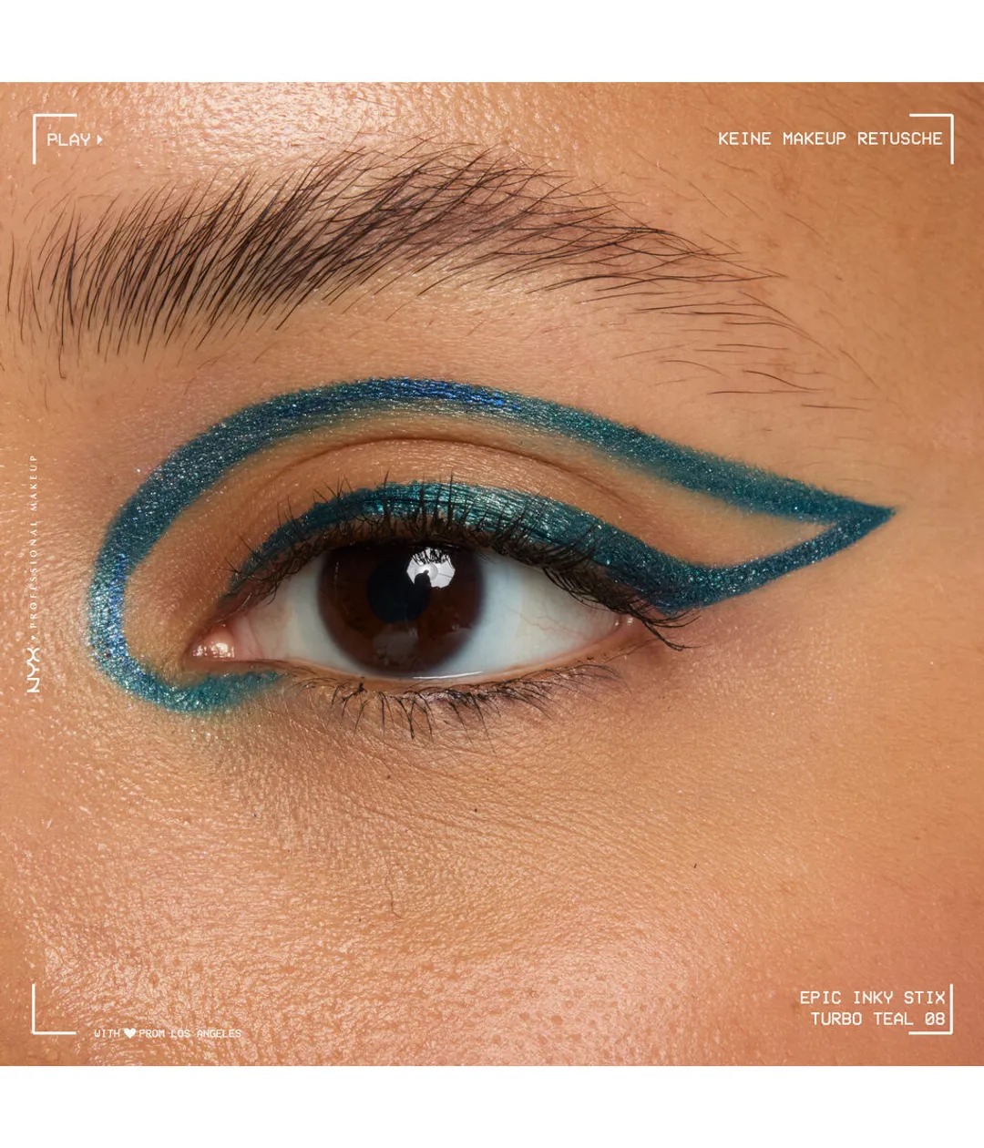 Кремово-гелевая водостойкая подводка для глаз Nyx Professional Makeup Epic Inky Stix, Turbo Teal, 0.1 г — фото 2