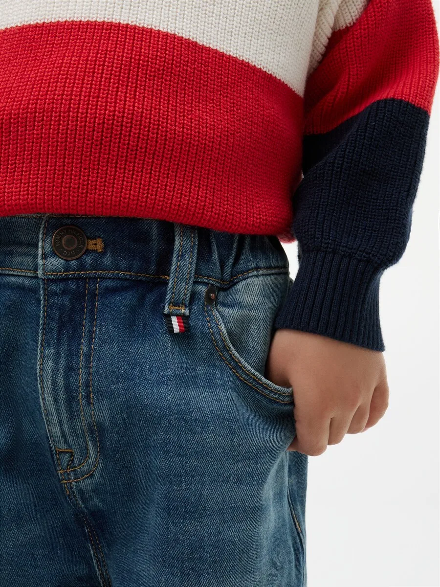 Джинсы свободного кроя TOMMY HILFIGER из синей джинсовой ткани — фото 3