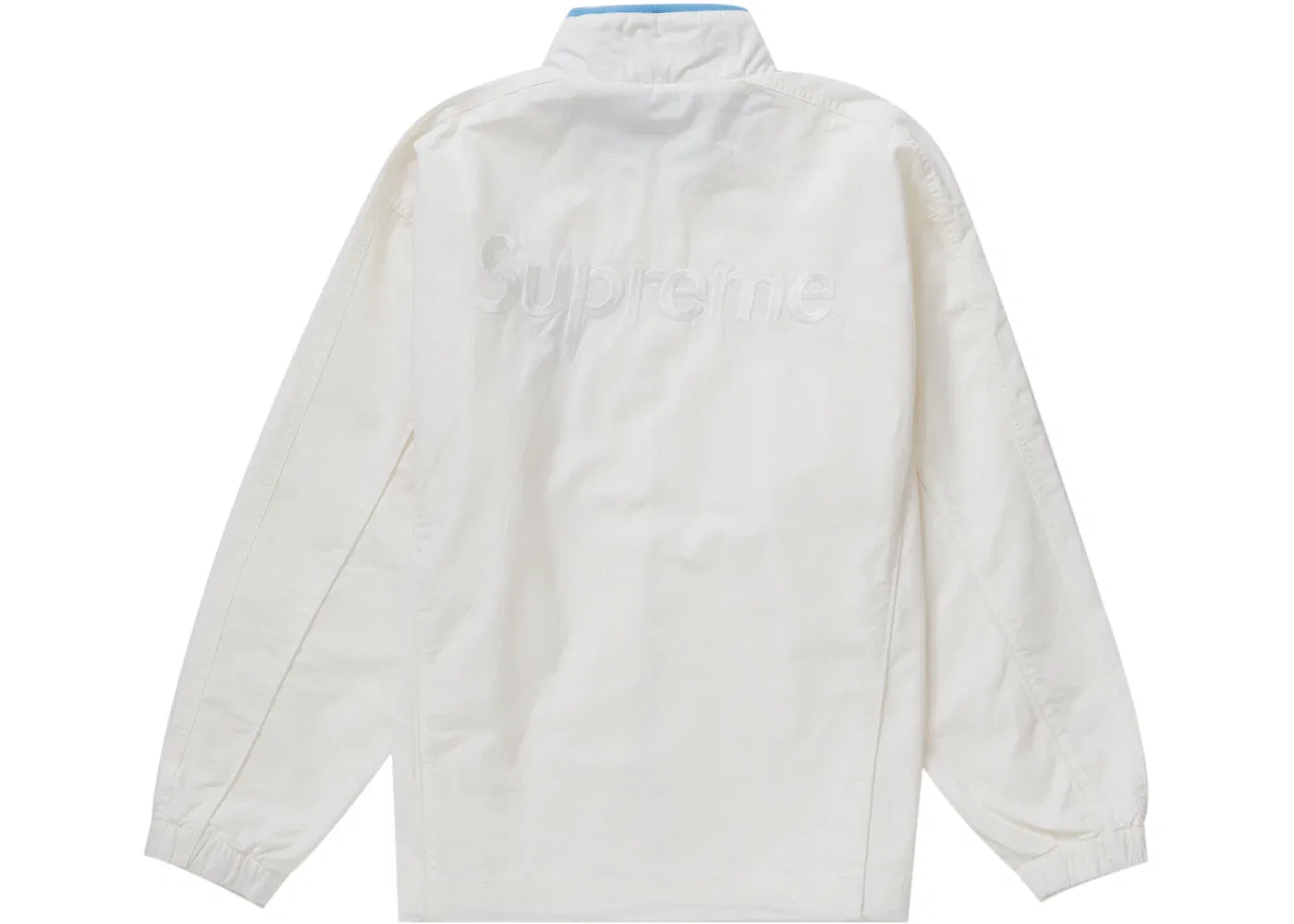 Мужская куртка из рипстоп-ткани Supreme Umbro Cotton Ripstop Track Jacket, White — фото 3