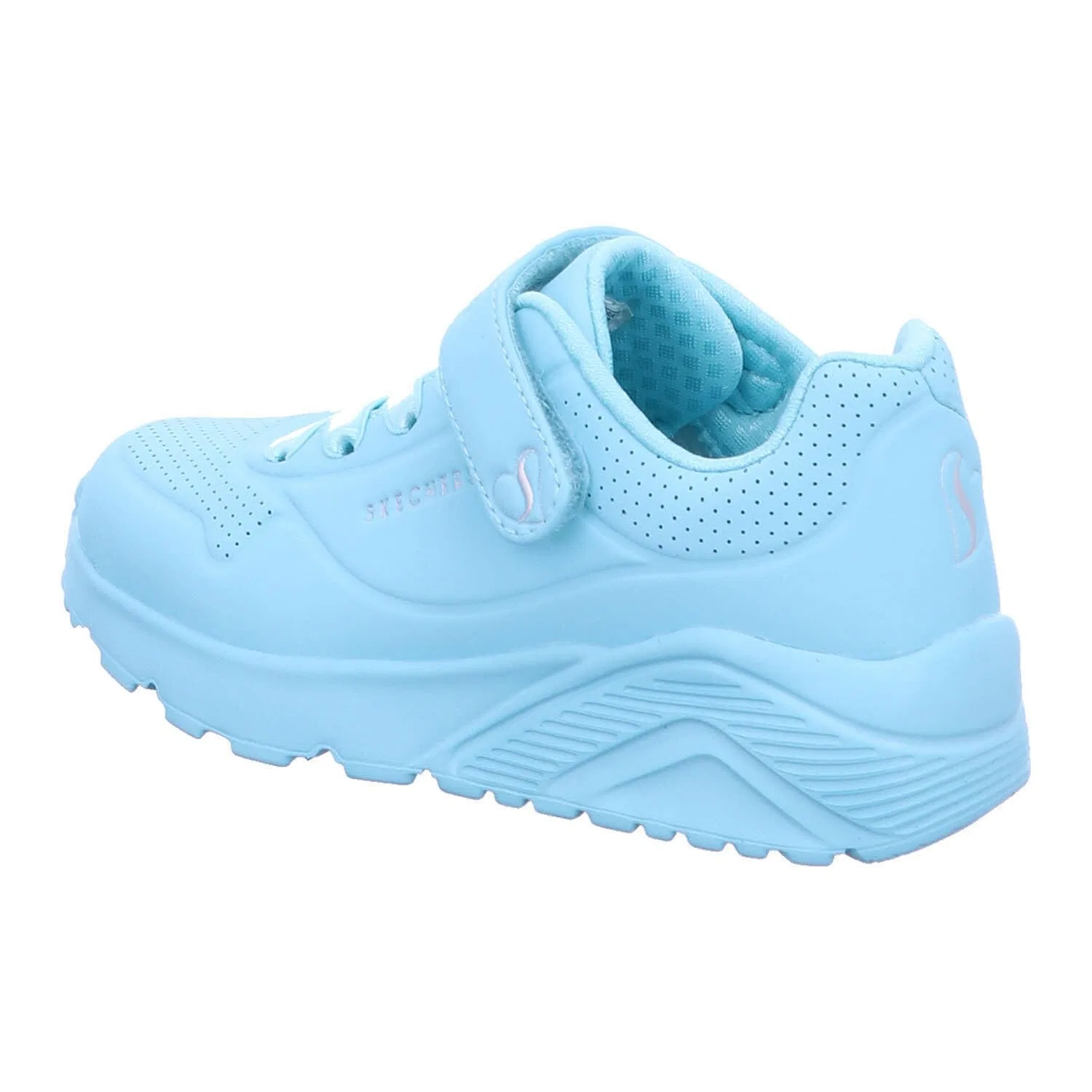 Детские кроссовки для девочек с принтом One Lite Skechers, Turquoise — фото 3