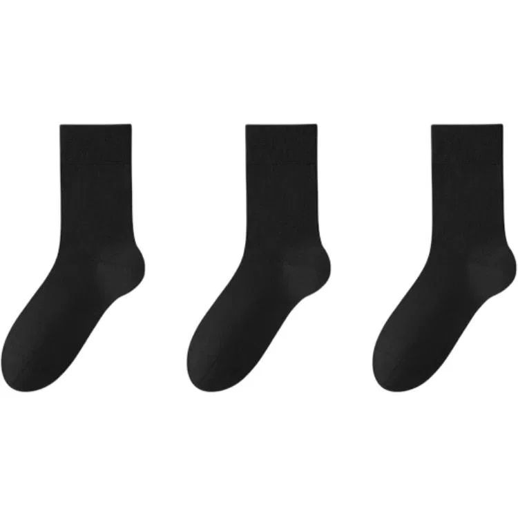 Детские носки с пайетками MINISO, Black 3 Pack