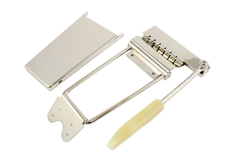 

Длинный вибрато в стиле Gibson с кронштейном и крышкой, НИКЕЛЬ Allparts TP-3680-001