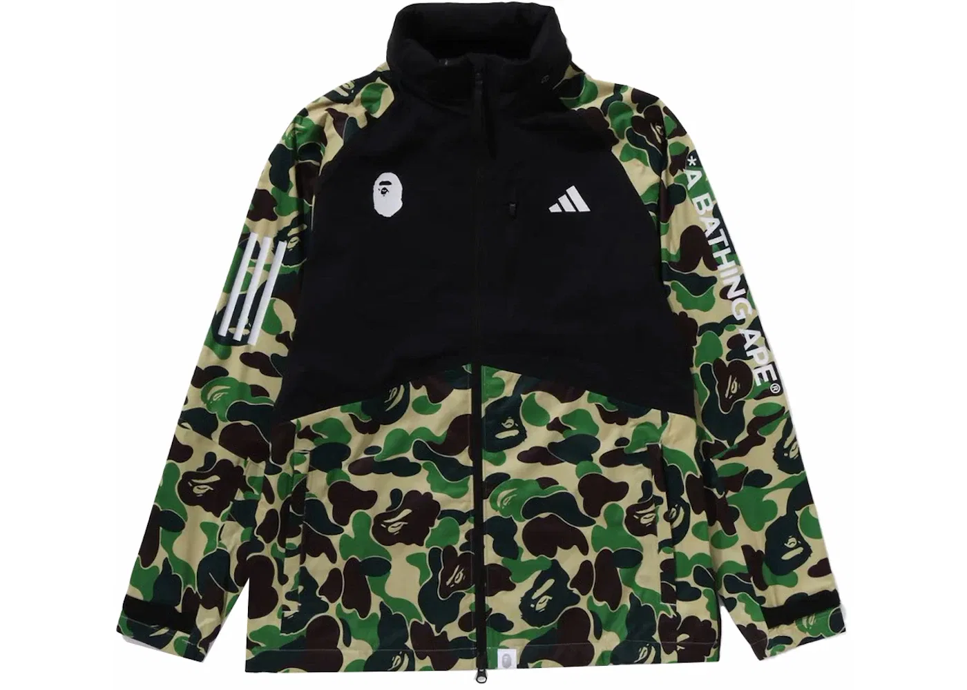 Детская куртка с принтом BAPE x Adidas Golf ABC Camo Jacket (US Sizing), Black
