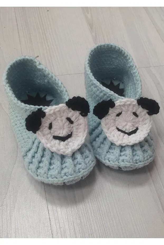 Детские пинетки с принтом Teddy Bear Kevser Nur Tuhafiye, Blue