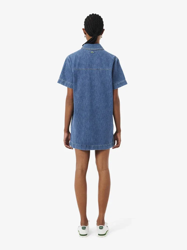 Платье джинсовое LACOSTE Royal Blue — фото 3