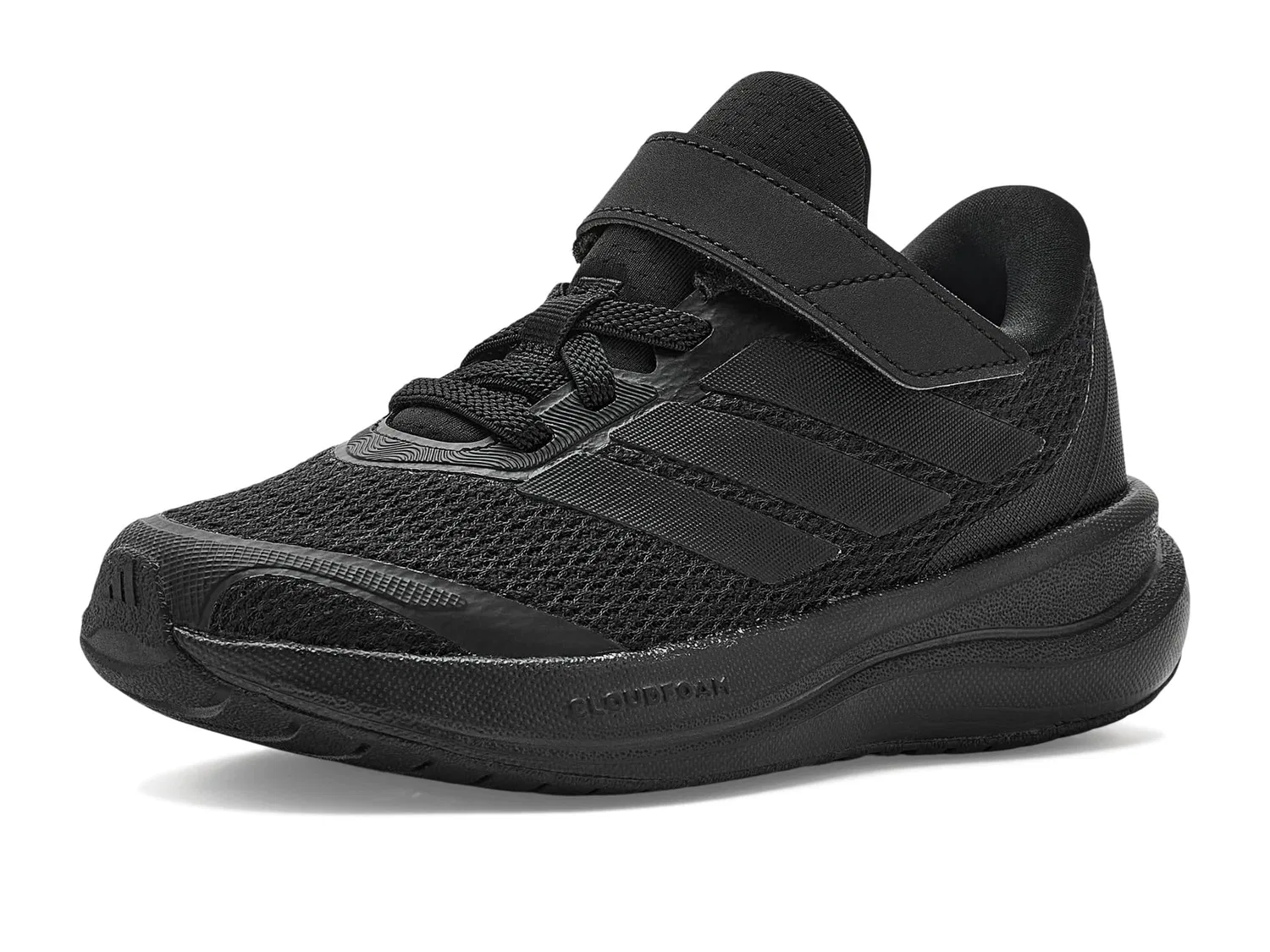 Кроссовки Run Falcon 6 на эластичных шнурках и ремешке (для маленьких детей) Adidas Kids, Black/Black/Black — фото 2