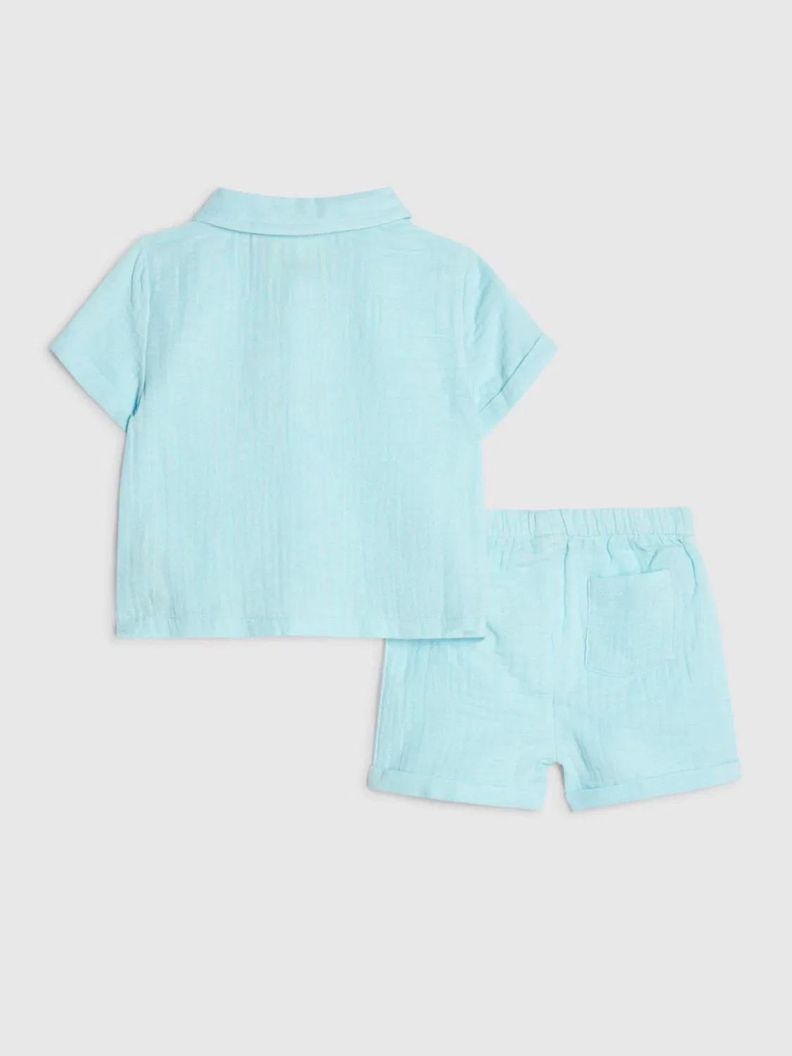 Набор из рубашки и шорт, Cheesecloth, Cool Dude River Island, синий — фото 2