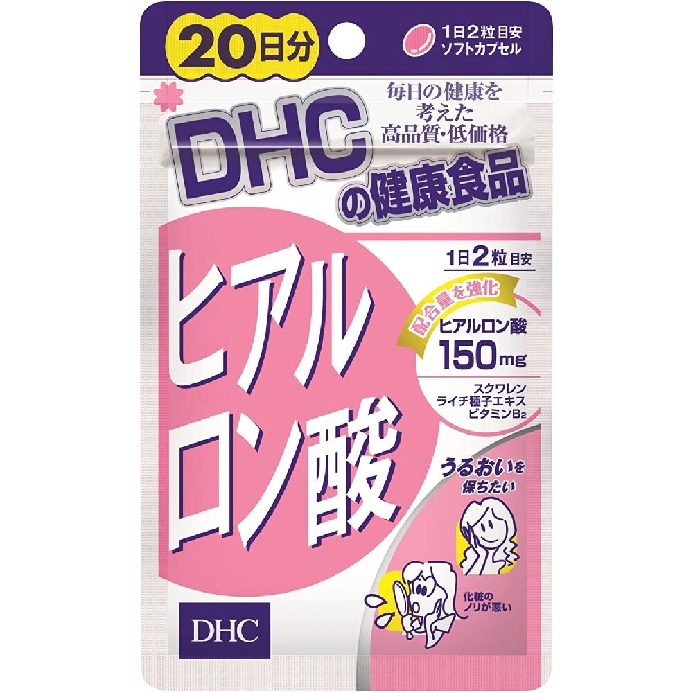 

Сквален и гиалуроновая кислота DHC Hyaluronic Acid, 40 капсул