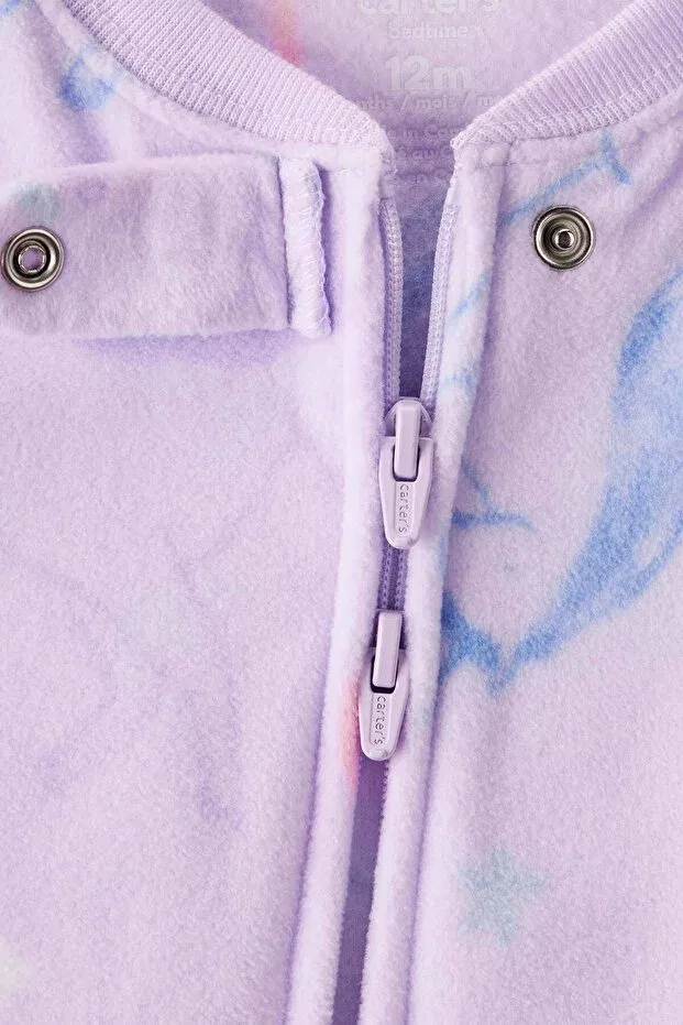 Детский комбинезон для девочек из флиса Carter'S, Lilac — фото 2