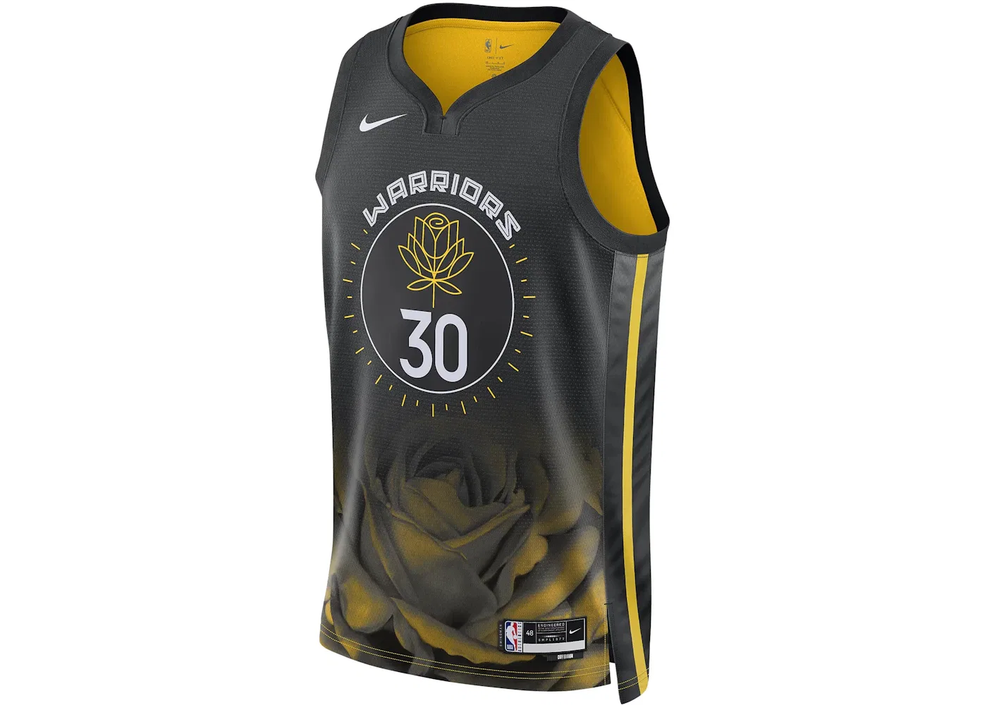 Мужская баскетбольная джерси Nike Golden State Warriors 2022/23 Stephen Curry City Edition Swingman Jersey Black, Черный
