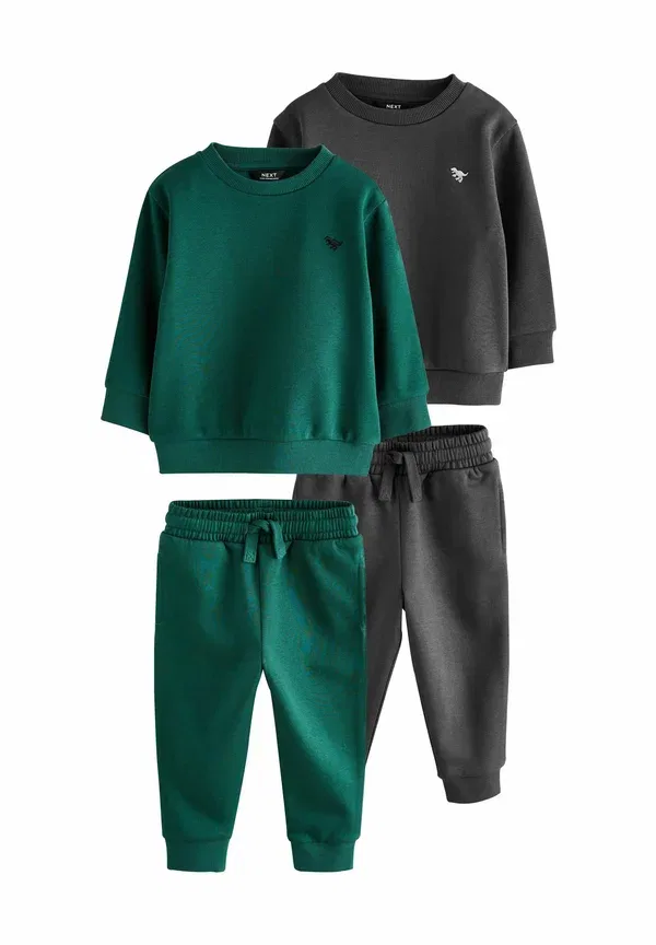 Комплект из двух спортивных костюмов Regular fit joggers set 2 pack Next, зеленый/серый