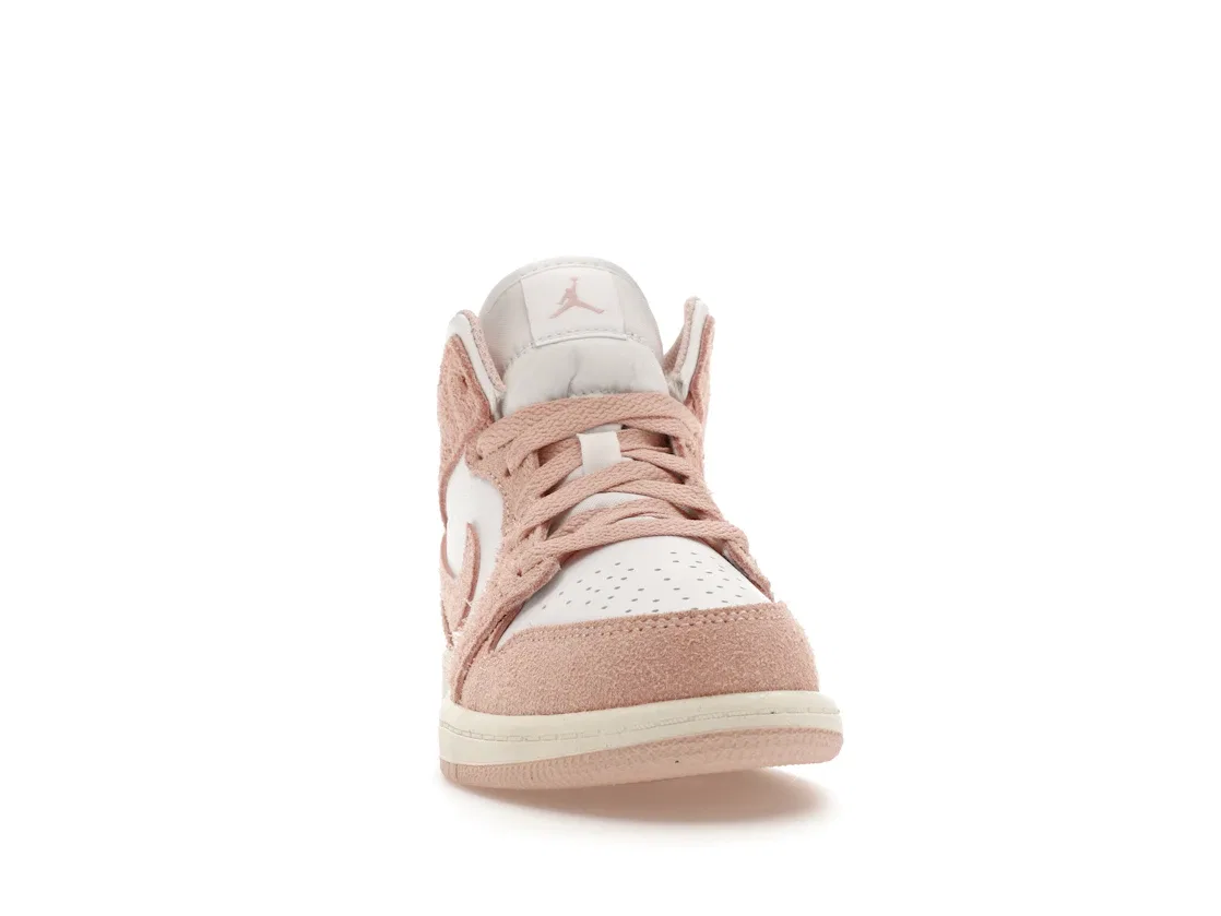 Детские кроссовки Lifestyle Jordan 1 Mid SE Jordan, White/Sail/Legend Pink — фото 2