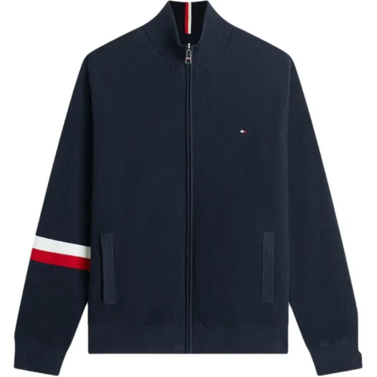 Мужской свитер с воротником-стойкой Tommy Hilfiger, Gray — фото 4