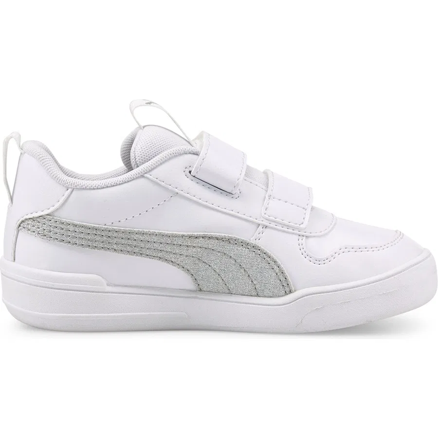 Кроссовки повседневные с блестками MULTIFLEX GLITZ FS V Puma, Белый — фото 4