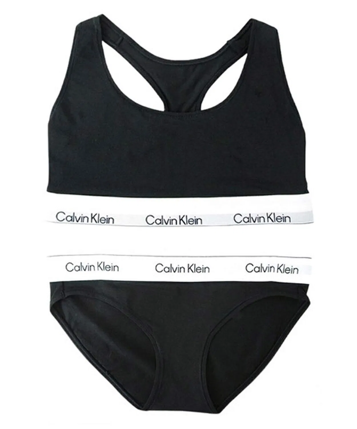 Женский комплект бюстгальтера и трусов без бретелей Calvin Klein, Black