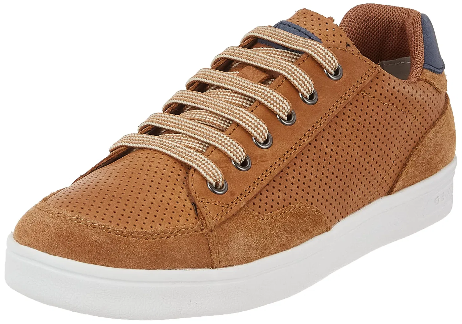 Детские кроссовки для мальчиков с цельной подошвой J Djrock Boy B Geox, Brown Blue Cognac Navy