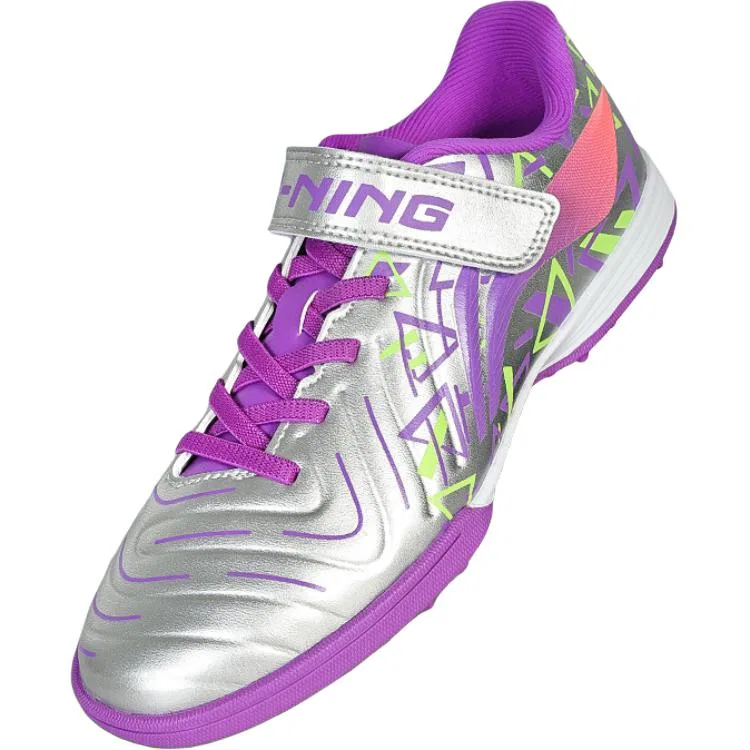 Детские футбольные кроссовки из ПУ с коллекцией Brocade Li-Ning YOUNG, Purple — фото 3