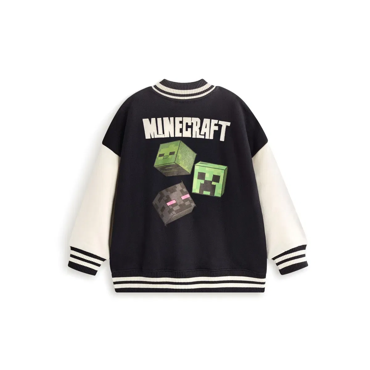 Детская куртка-бомбер для мальчиков Creeper Minecraft, Black — фото 2