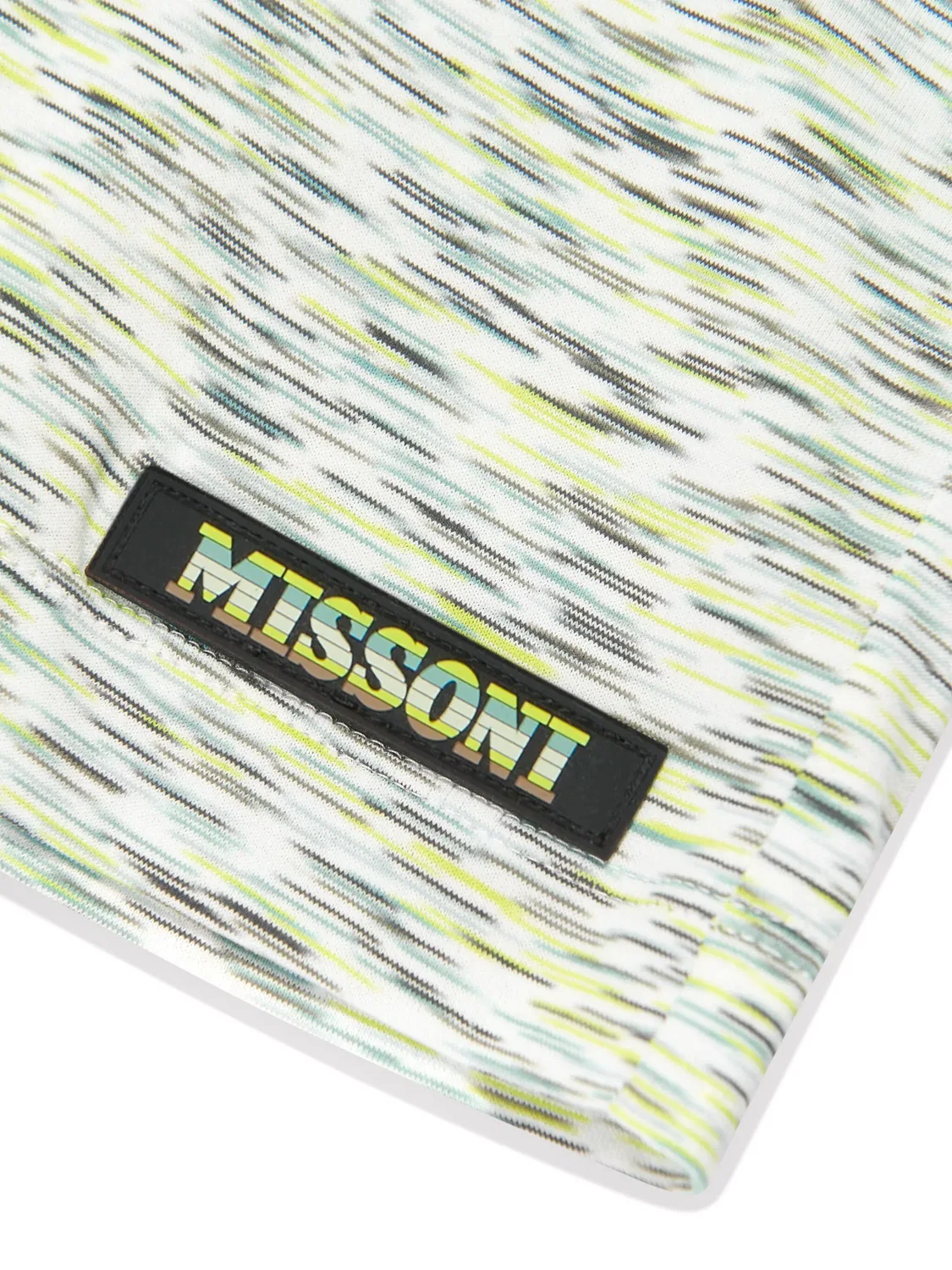 Шорты с зигзагообразным принтом из хлопка Missoni, зеленый — фото 2