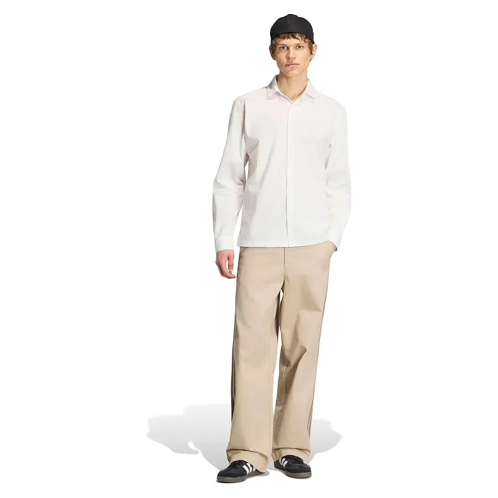 Рубашка с длинным рукавом 3 Stripes Button Up Adidas Originals, белый — фото 4