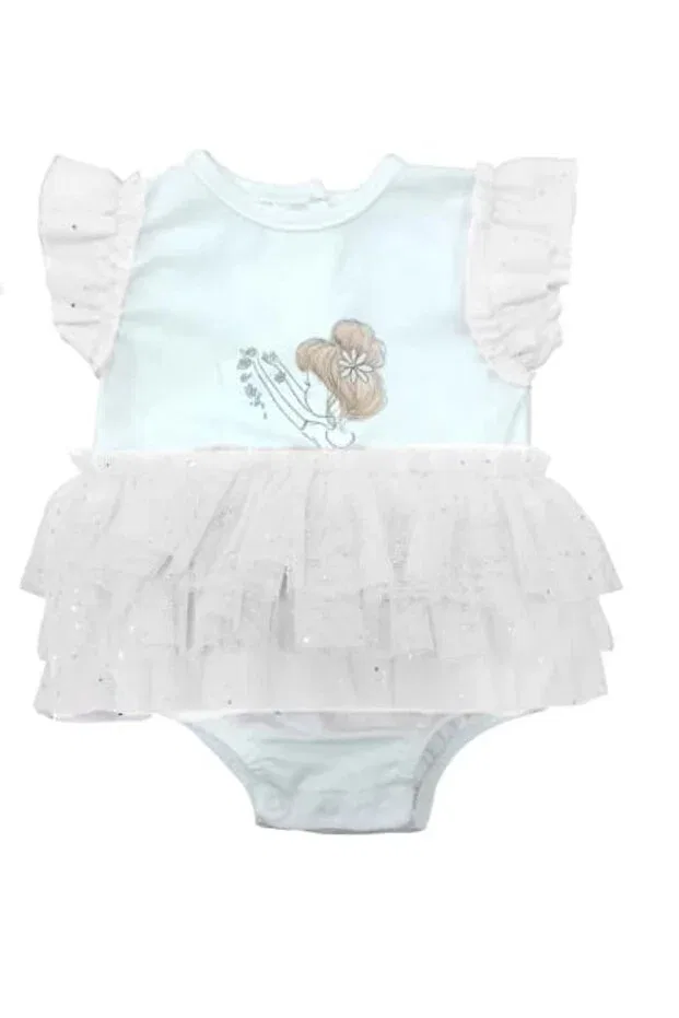 Детское платье для девочек хлопковое Lamato Baby, Ecru