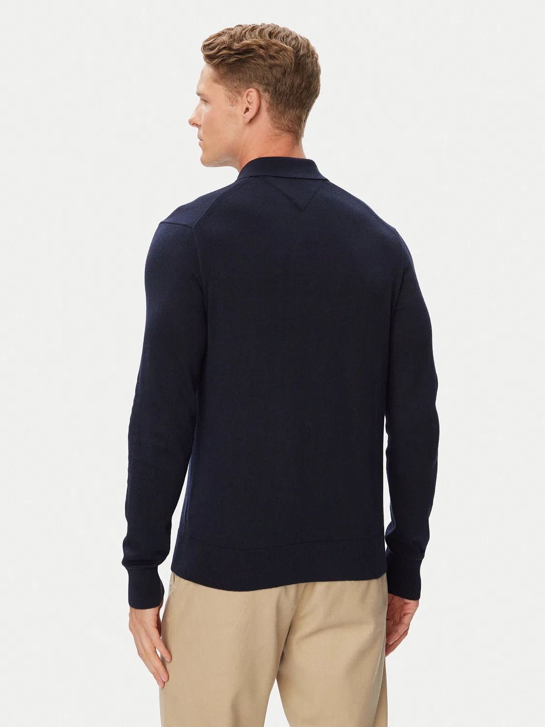 Мужской пуловер стандартного кроя Essential Tommy Hilfiger, темно-бежевый — фото 3