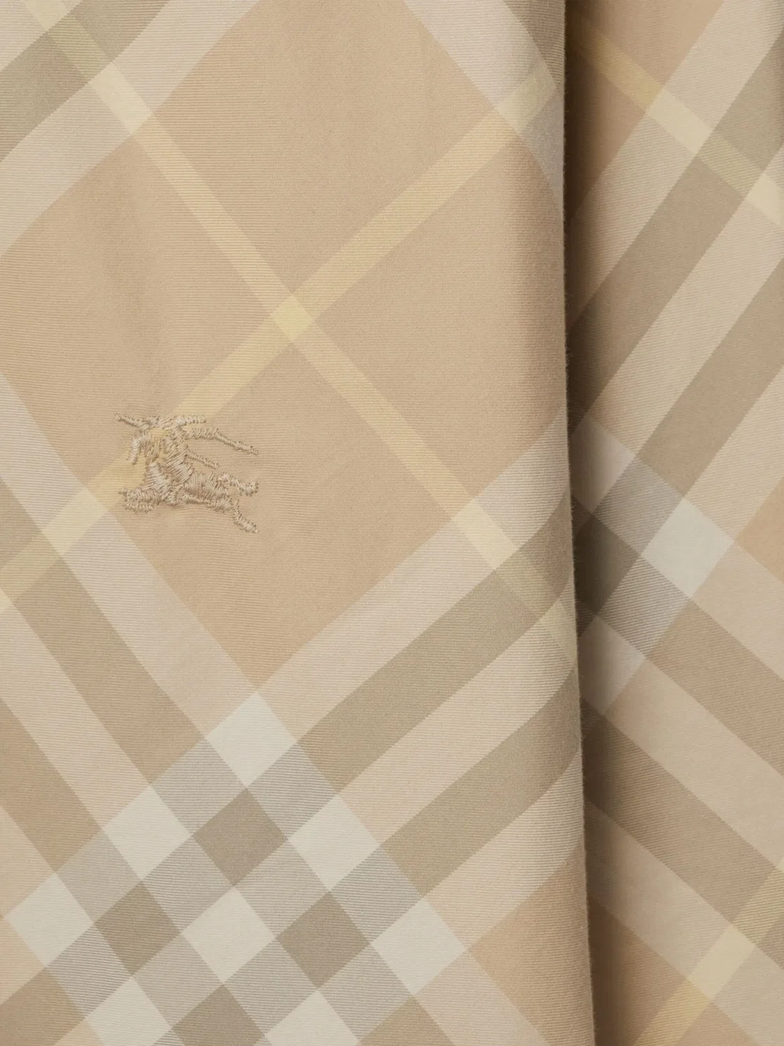Рубашка из хлопка в винтажную клетку Burberry, нейтральный — фото 2