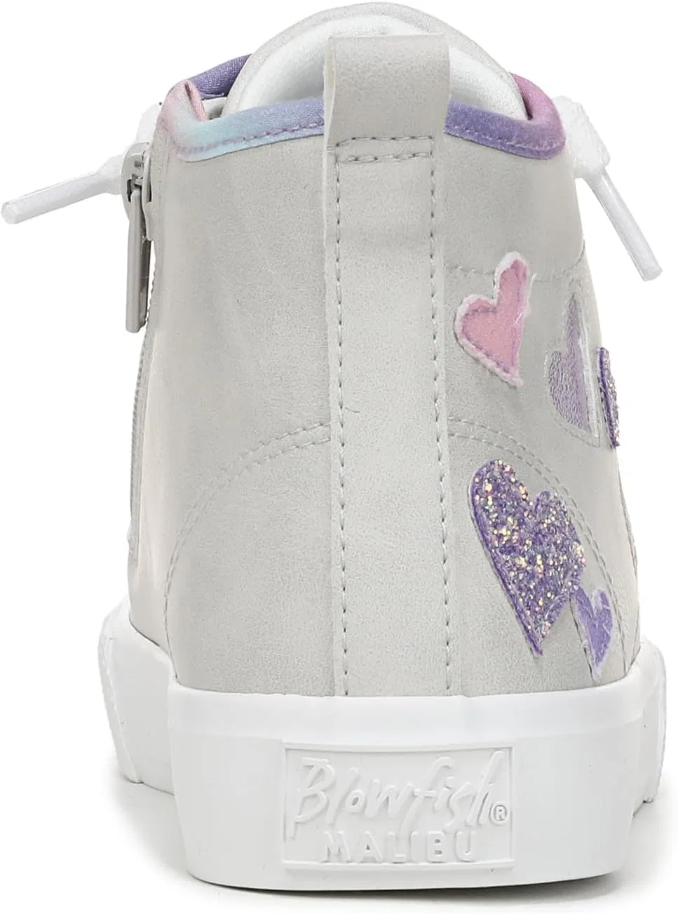 Детские кроссовки для девочек Vibin-k Blowfish Malibu, Grey/Pink/Purple Glitter — фото 4