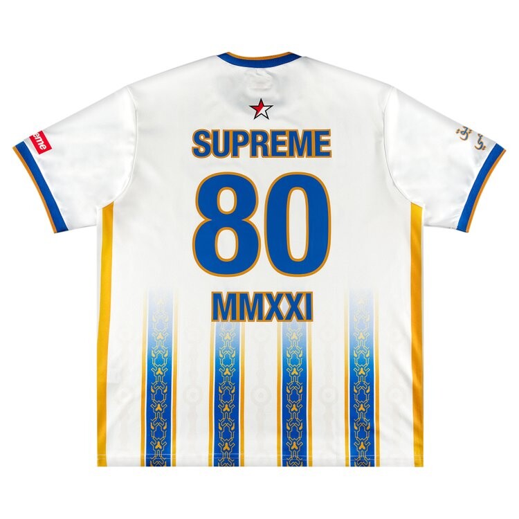 Футболка Supreme Arabic Logo Soccer Jersey 'White', белый — фото 3