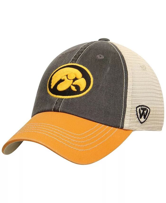 

Мужская черная регулируемая кепка Iowa Hawkeyes Offroad Trucker Top Of The World