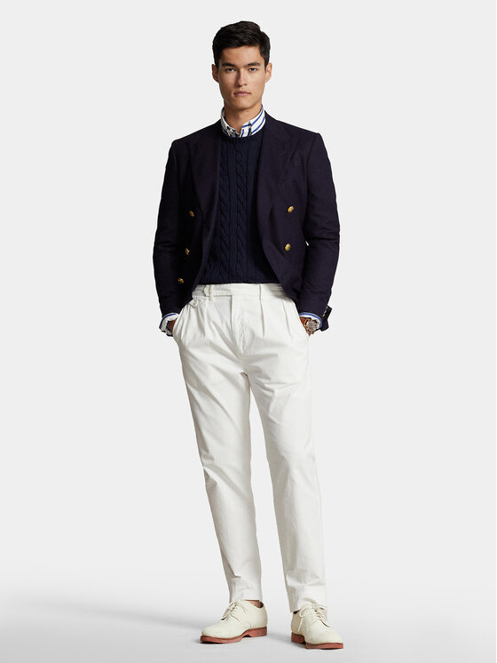 Свитер обычного кроя 710775885001 Polo Ralph Lauren, синий — фото 2