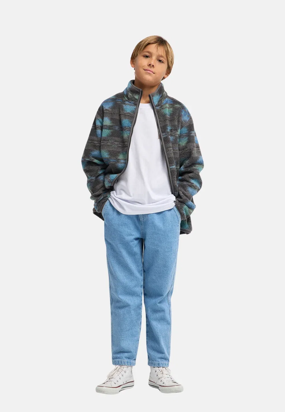 Одежда Jungen 8-16|внешний слой ebbpf03001 - флисовая куртка Billabong, Rav