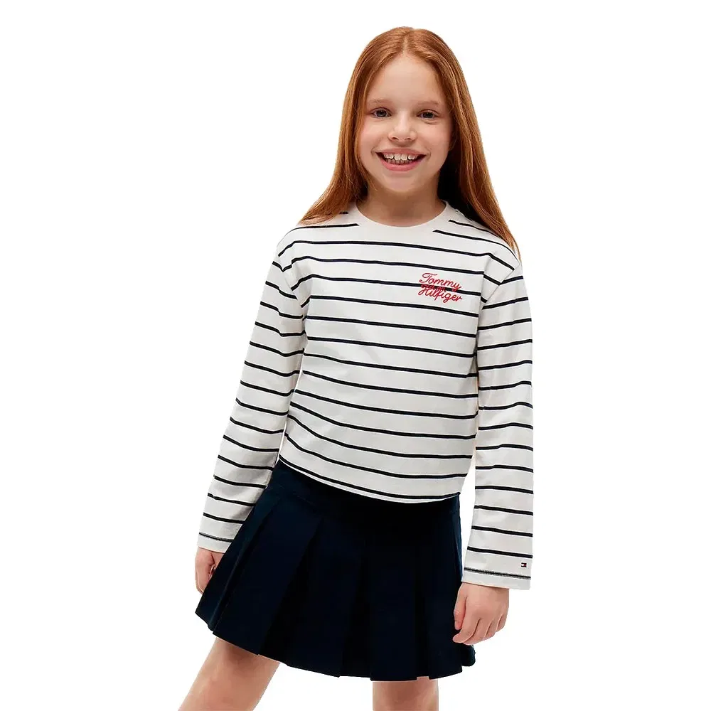 Детская футболка с длинным рукавом Tommy hilfiger, White