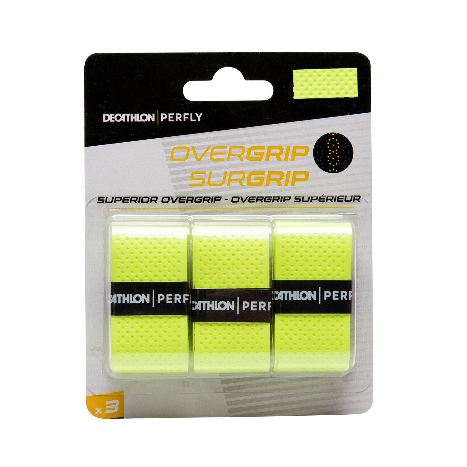 

Лента для бадминтона Superior Overgrip, 3 шт., ярко-зеленая PERFLY, светло-зеленый