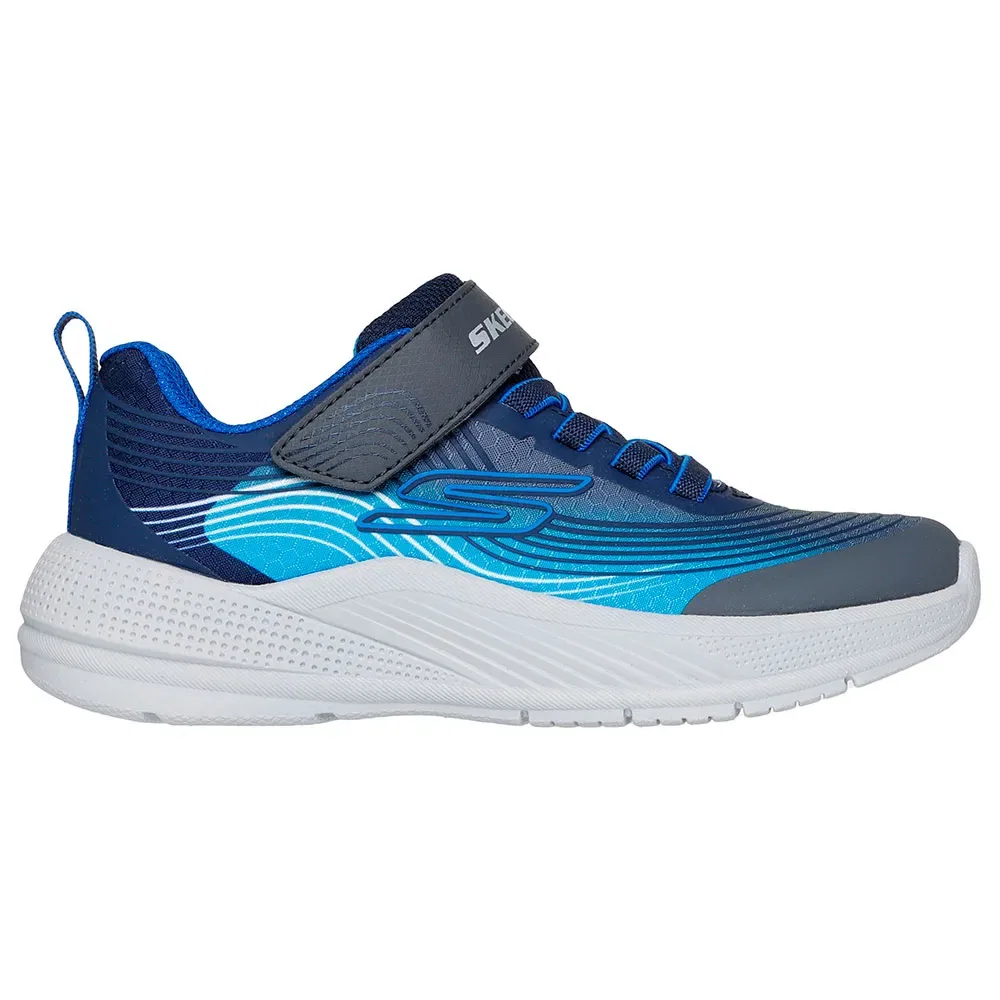 Детские кроссовки для мальчиков легкие Microspec Advance Skechers, Blue — фото 4