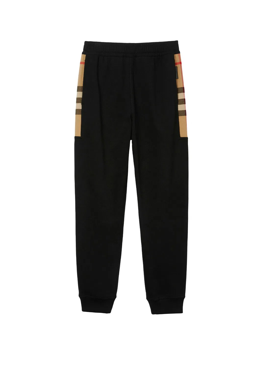 Джоггеры Burberry Check Panel, черные