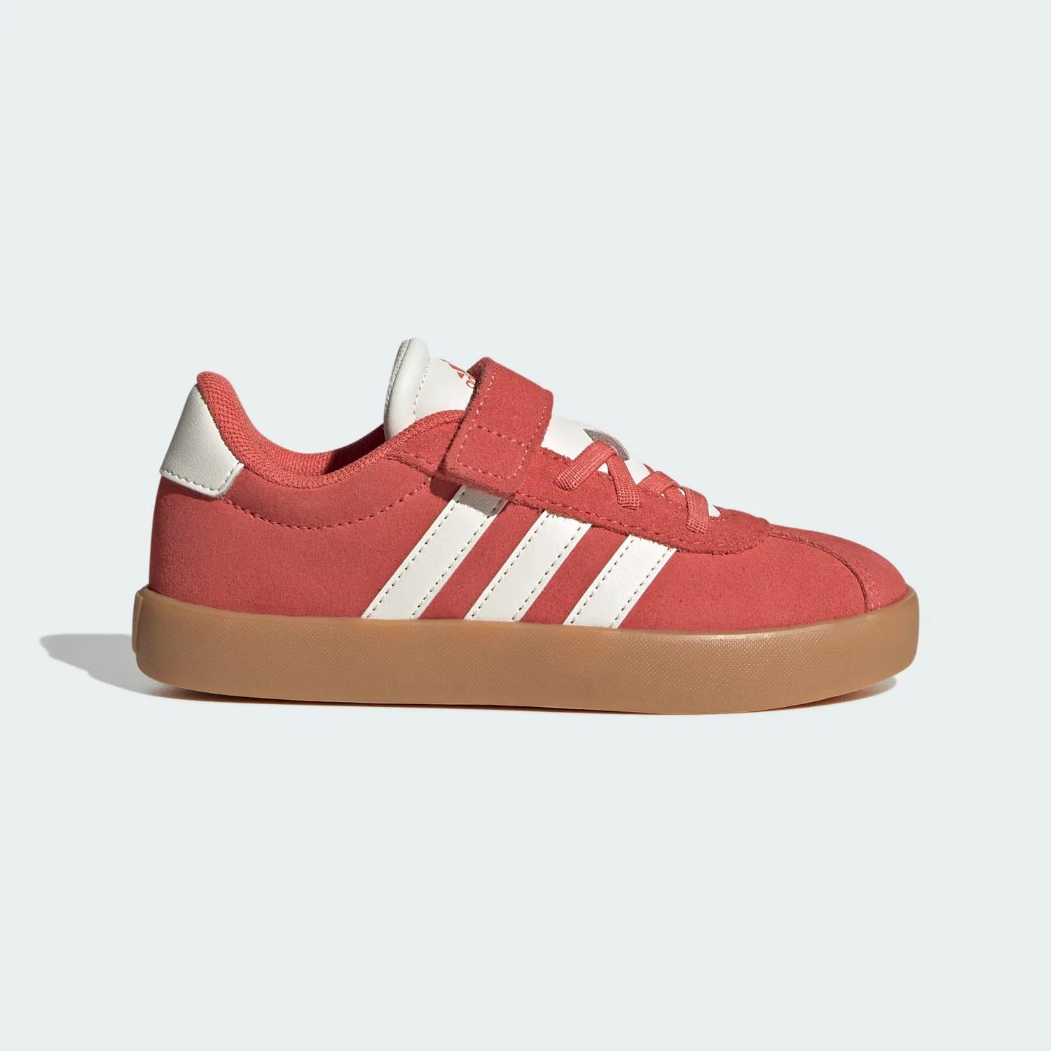 Детские кроссовки с липучками VL Court 3.0 Adidas, Scharlachrot Weiss Hellrot