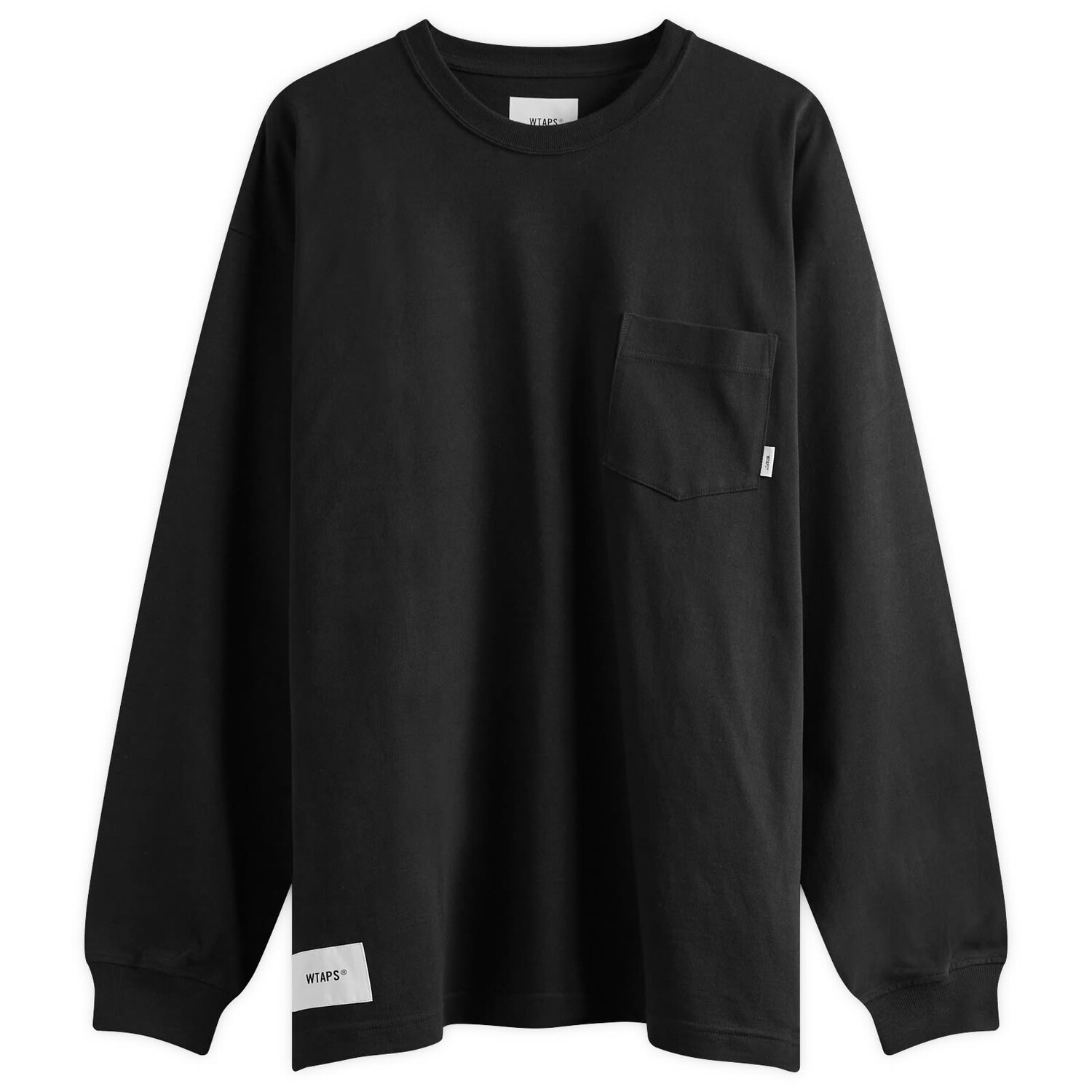 

Лонгслив Wtaps 12 Long Sleeve Printed, черный