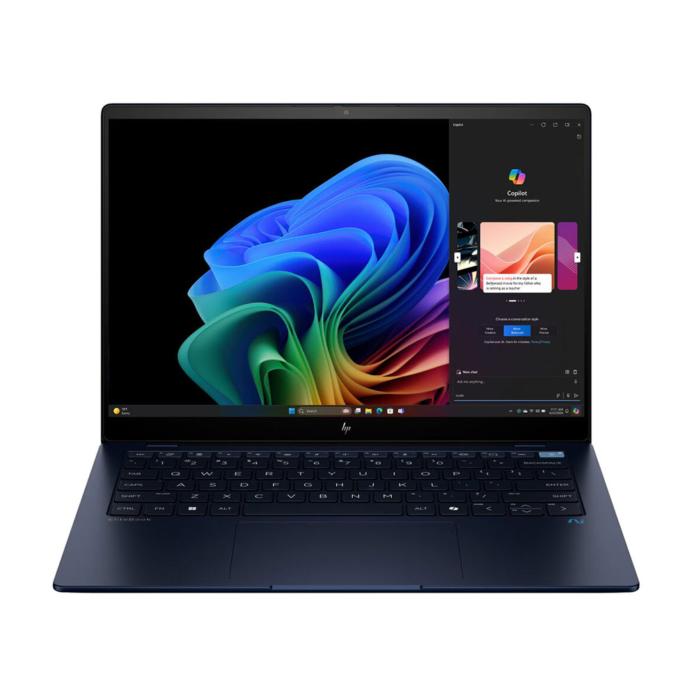 

Ноутбук HP EliteBook Ultra G1q Copilot+ PC, 14" Touch, 16ГБ/512ГБ, Snapdragon X Elite, синий, английская клавиатура